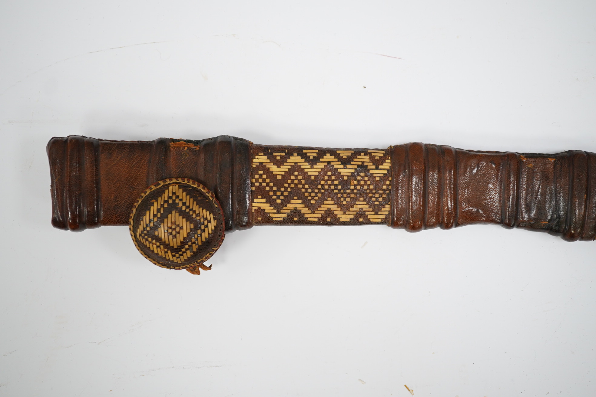 A group of African, Indonesian and other South East Asian carvings and a lacquer box. Sword 60cm long. Condition - poor, fair to good